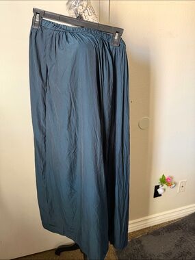 Tahari Men's Teal Wide-Leg Elastic-Waist Pants